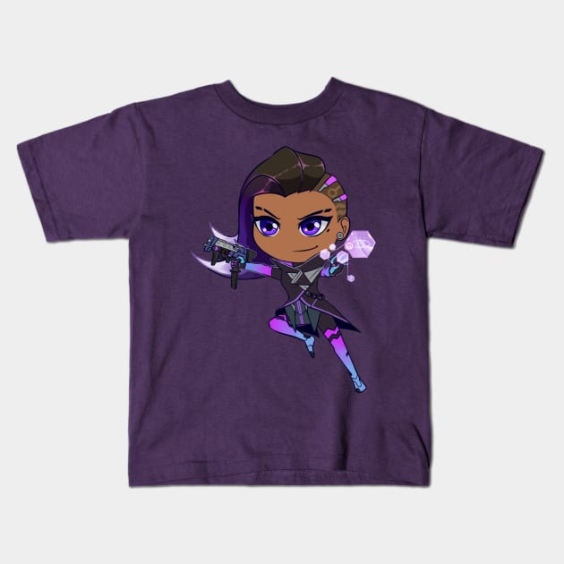 Chibi Sombra Kids T-Shirt by RidicBird